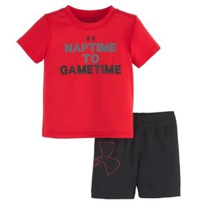 Baby Boy Under Armour Tee and Short Set